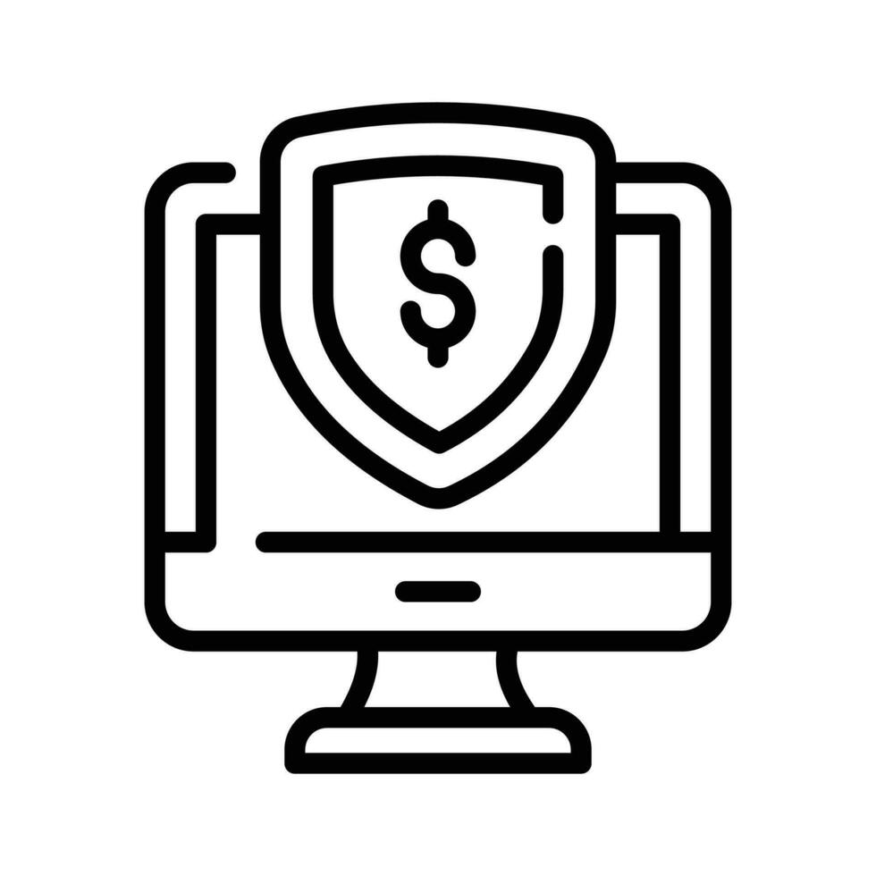 en línea pago, seguro pago con crédito tarjeta. inalámbrico pago mediante computadora vector