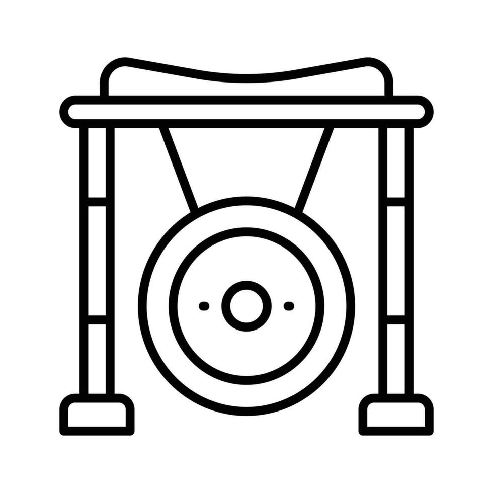 Check this carefully crafted icon of gong in modern style, customizable vector