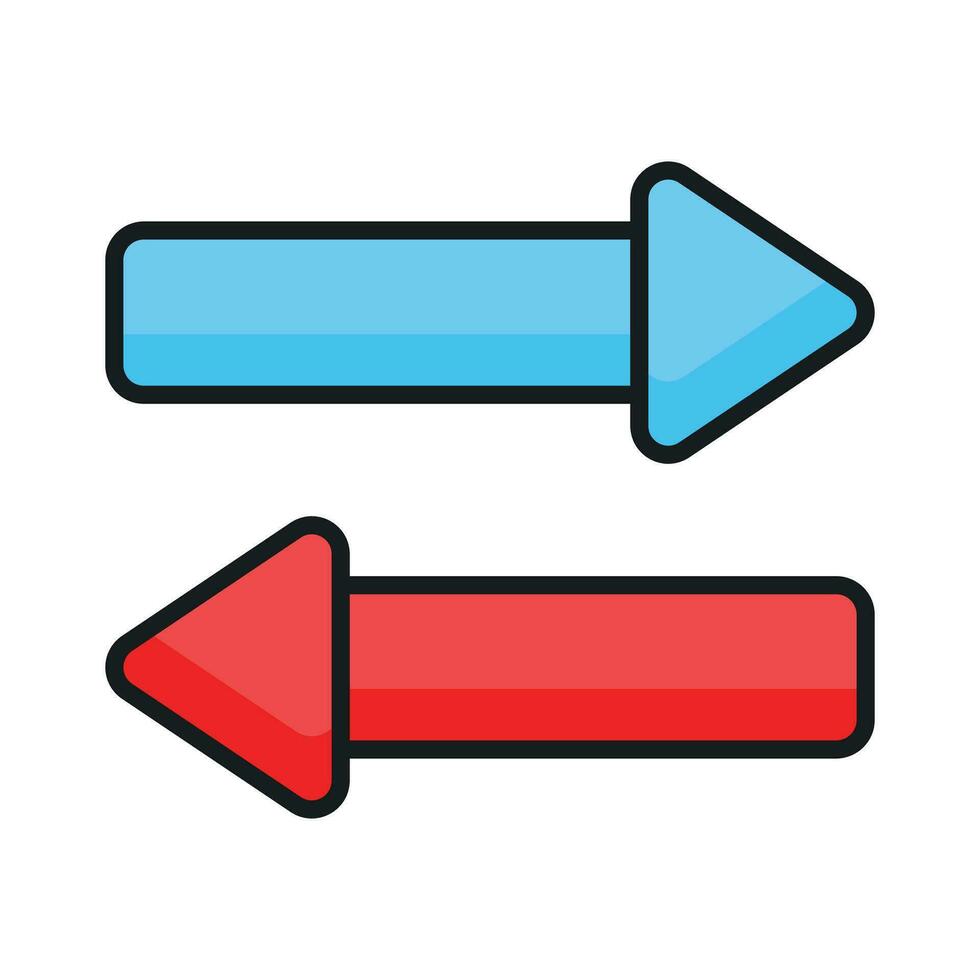 Download this premium icon of exchange arrow in trend style vector