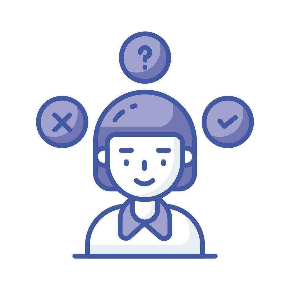 Download this premium icon of decision making, customizable vector design