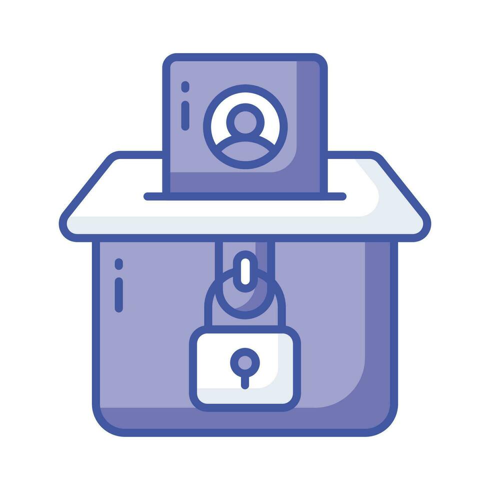 Check this beautifully designed icon of voting in editable style, premium vector