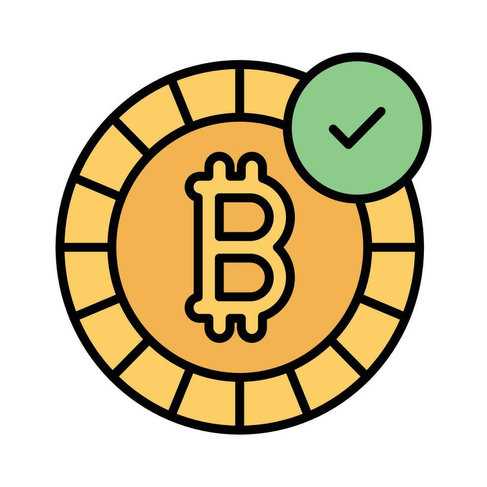 criptomoneda moneda vector diseño, bitcoin icono en moderno estilo