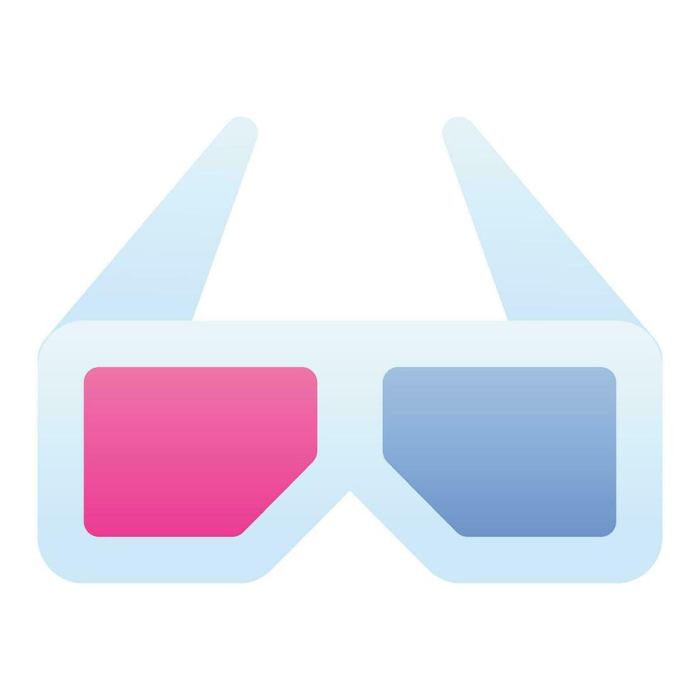 Check this carefully designed icon of 3d glasses in modern style, ready to use icon vector