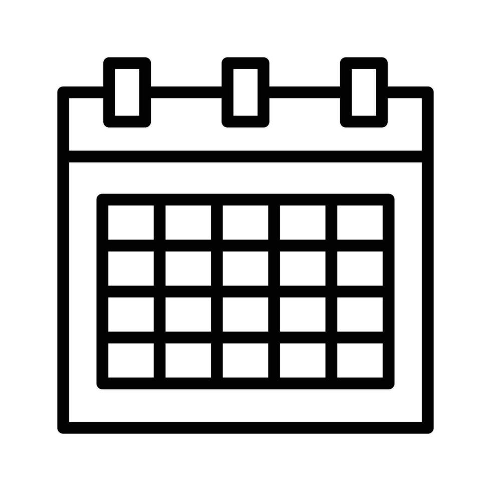 Calendar vector design, customizable icon isolated on white background