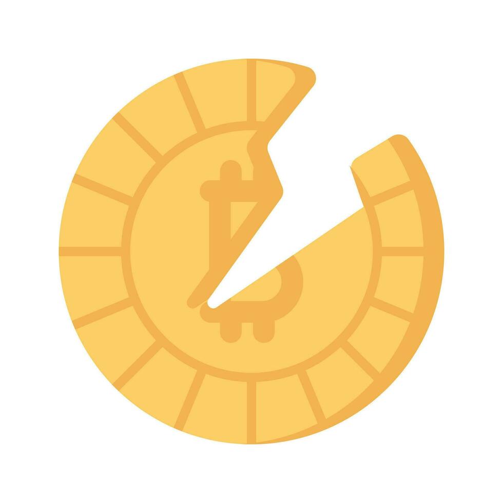 Check this amazing icon of bitcoin halving in modern style vector