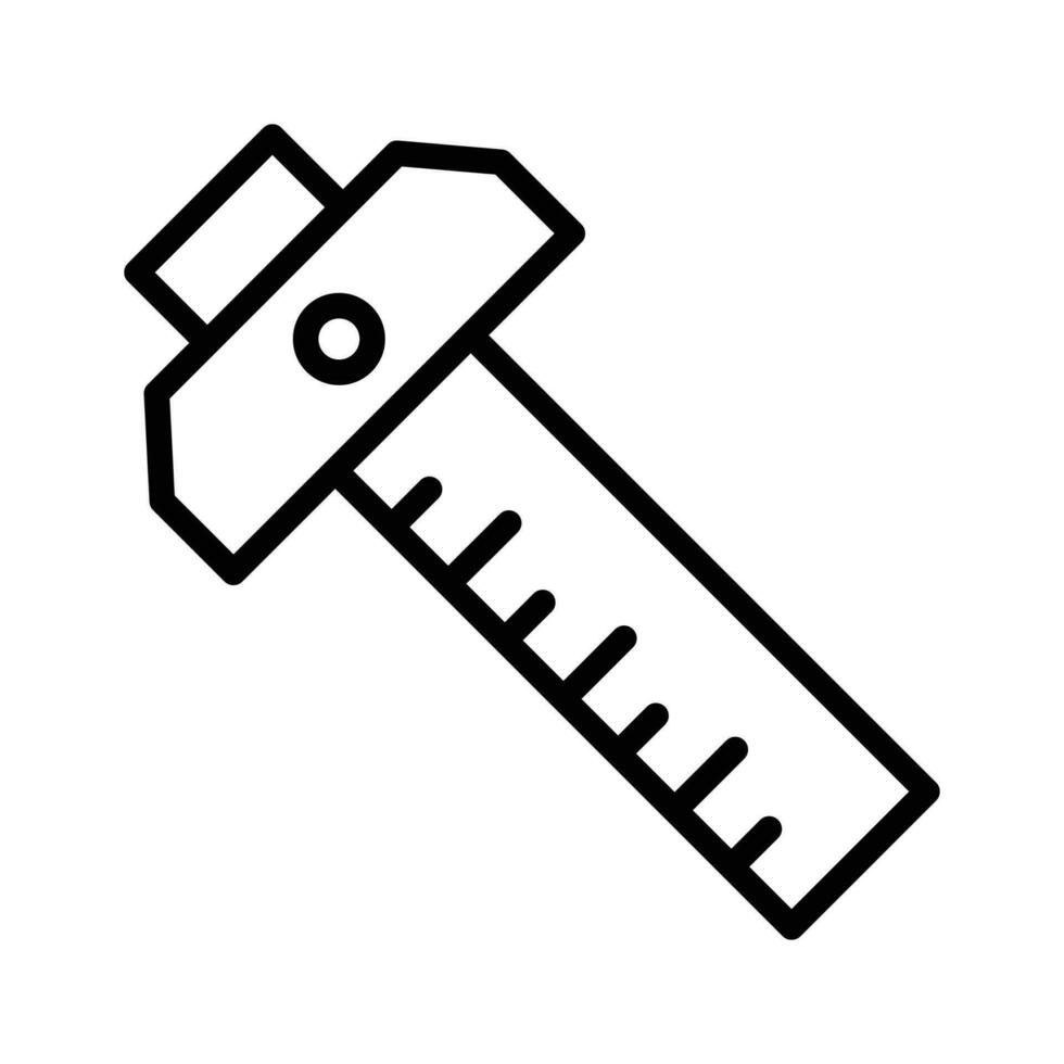 Check this beautifully designed icon of t scale, measurement tool vector design