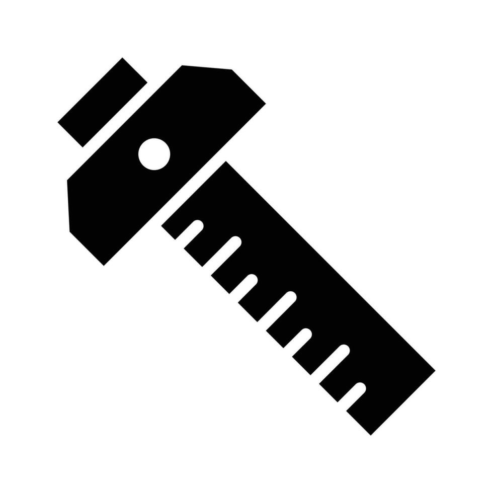 Check this beautifully designed icon of t scale, measurement tool vector design