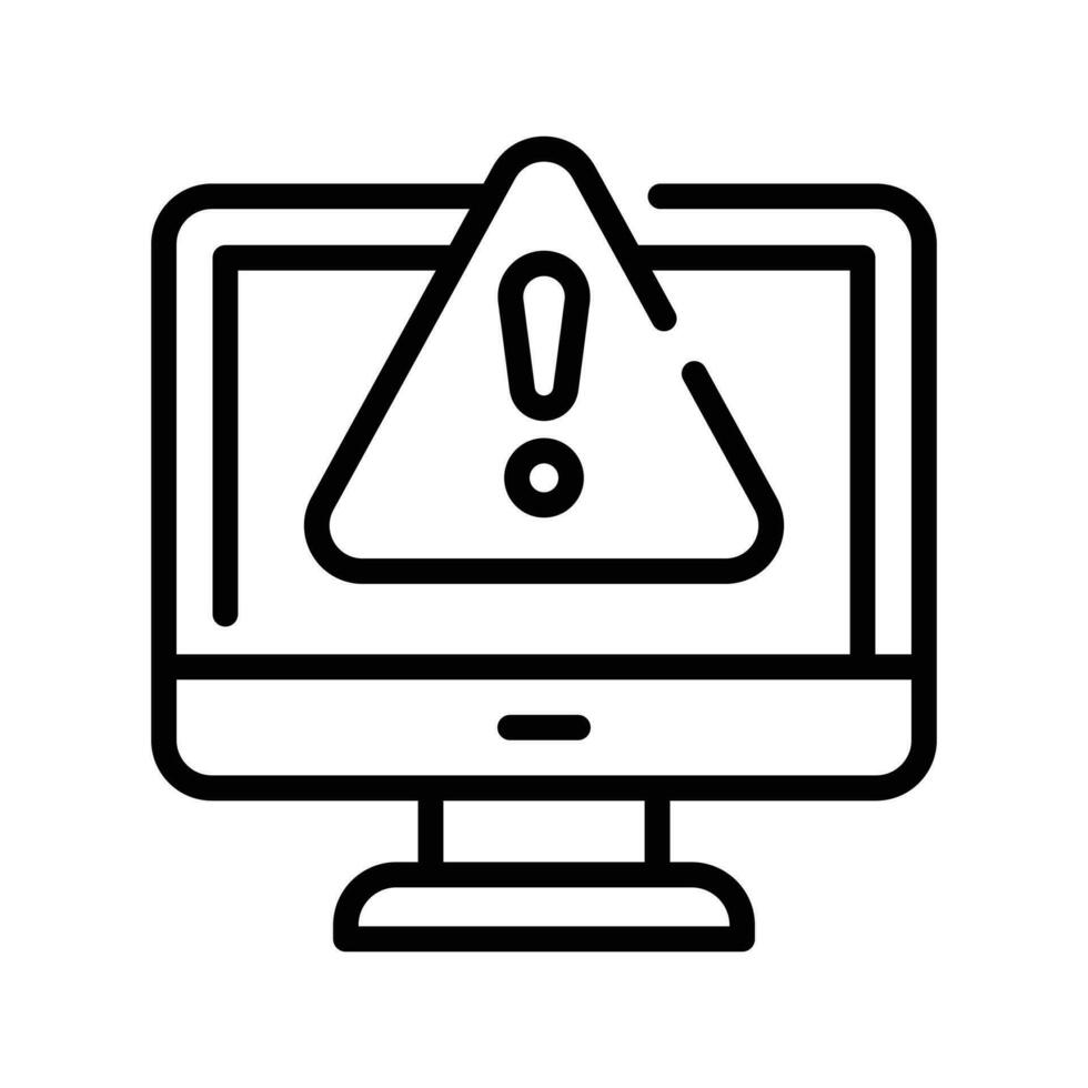 System error warning for webpage, banner, presentation, social media, documents vector