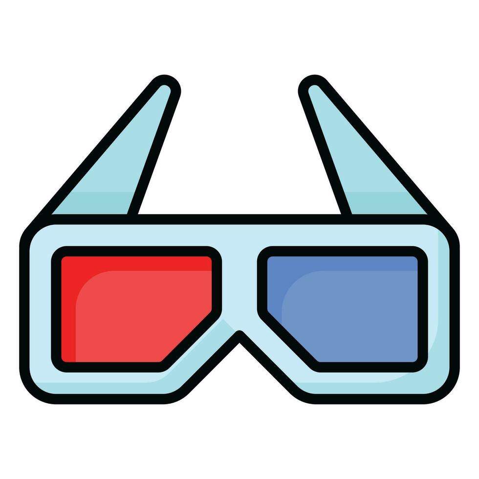 Check this carefully designed icon of 3d glasses in modern style, ready to use icon vector