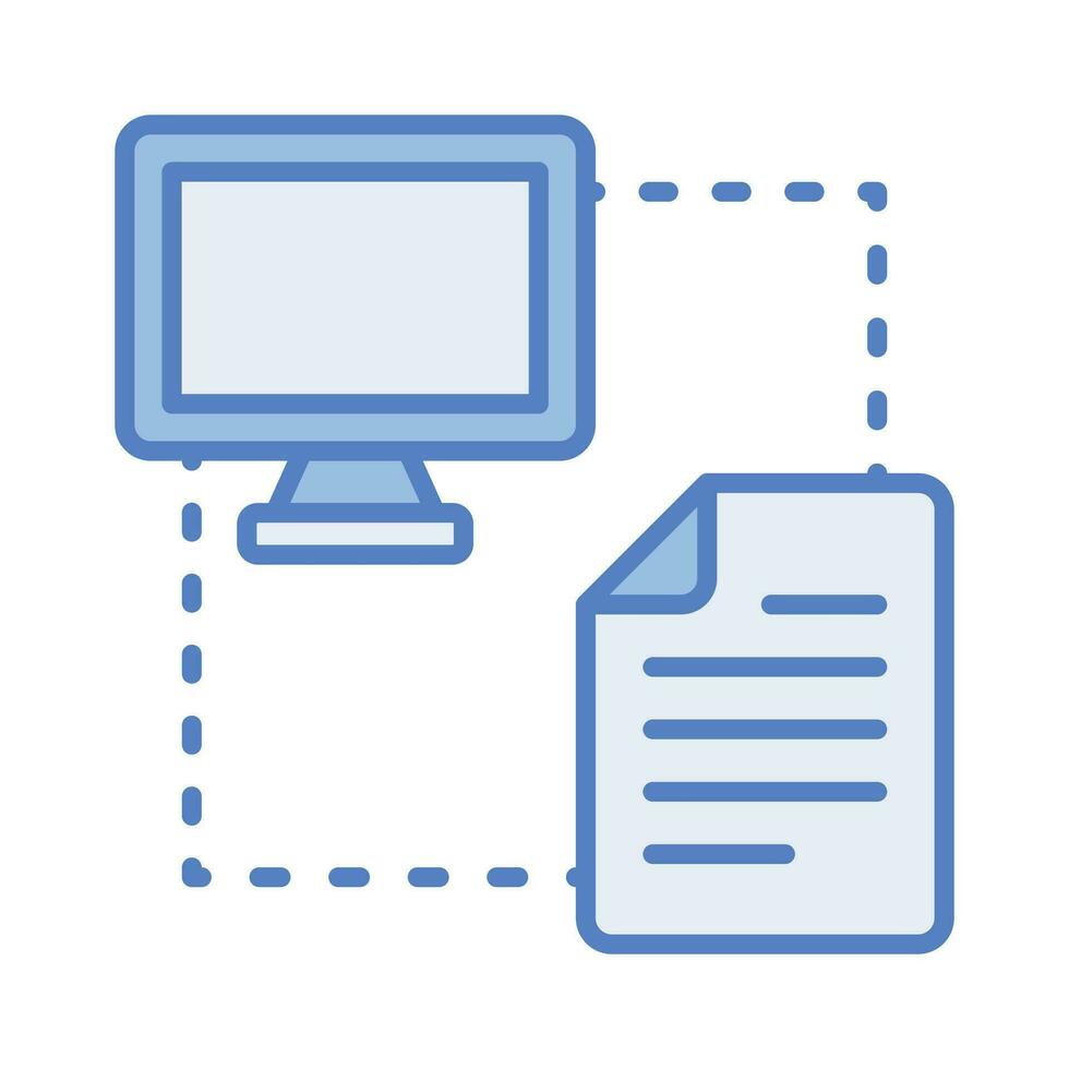 Peer to peer network vector design in modern style