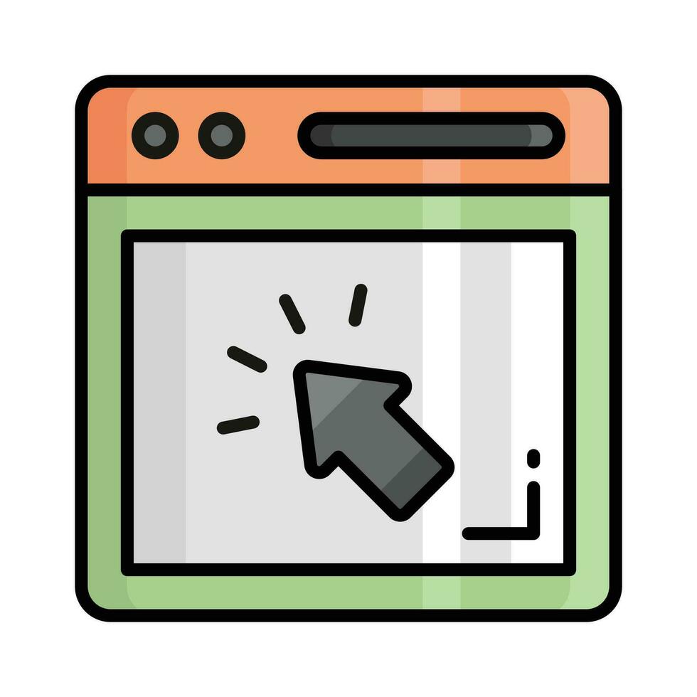Web cursor icon isolated on white background vector