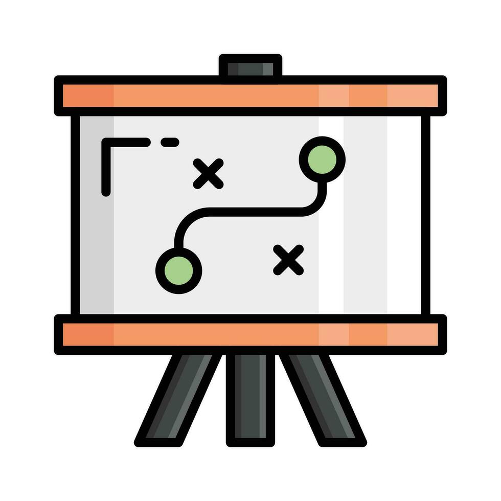 Trendy vector icon of strategic planning, tactical plan