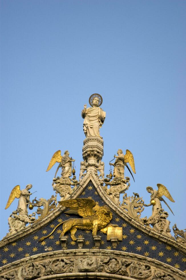 Construction details of the city of Venice photo