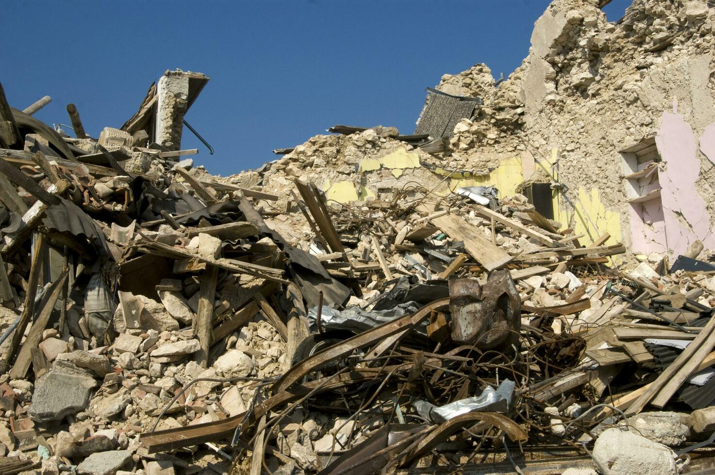 photographic documentation of the devastating earthquake in central Italy photo