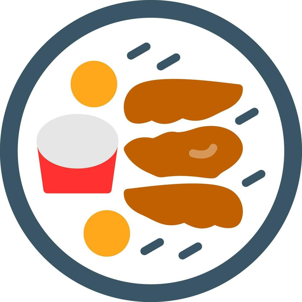 Chicken Fingers Vector Icon Design