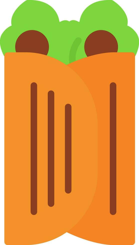 Caesar Wrap Vector Icon Design