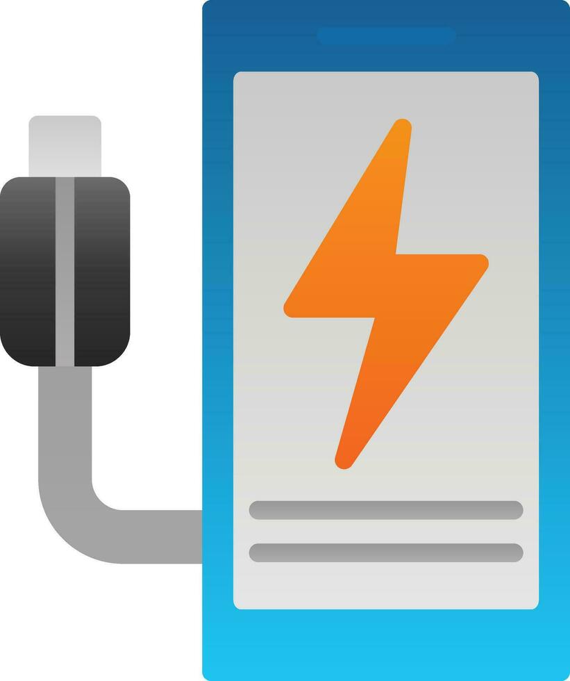 Mobile charging Vector Icon Design