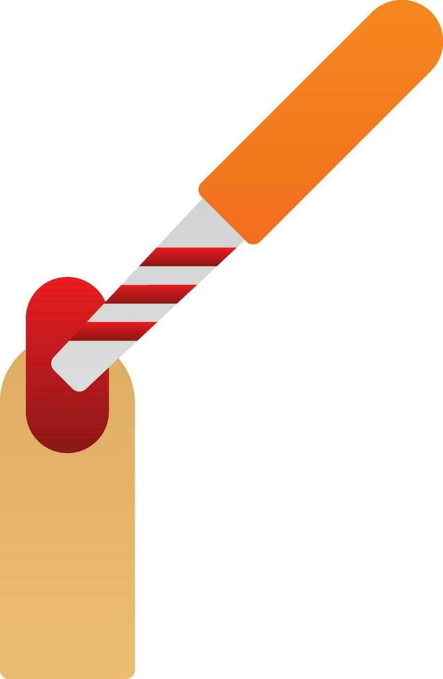 Nail File Vector Icon Design