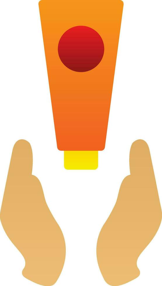 Hand Cream Vector Icon Design