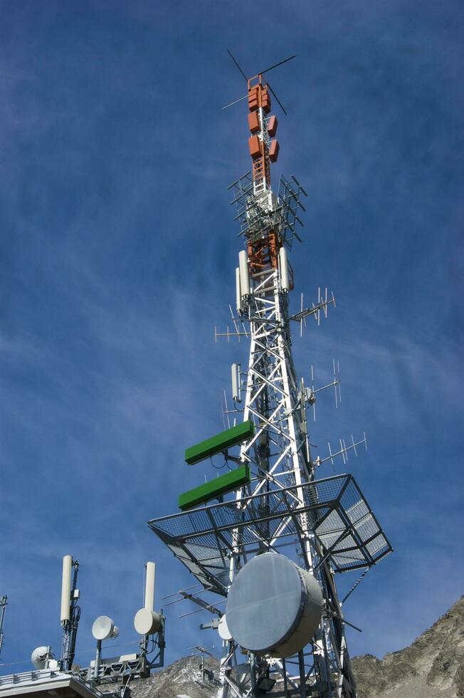 a tower with antennas photo