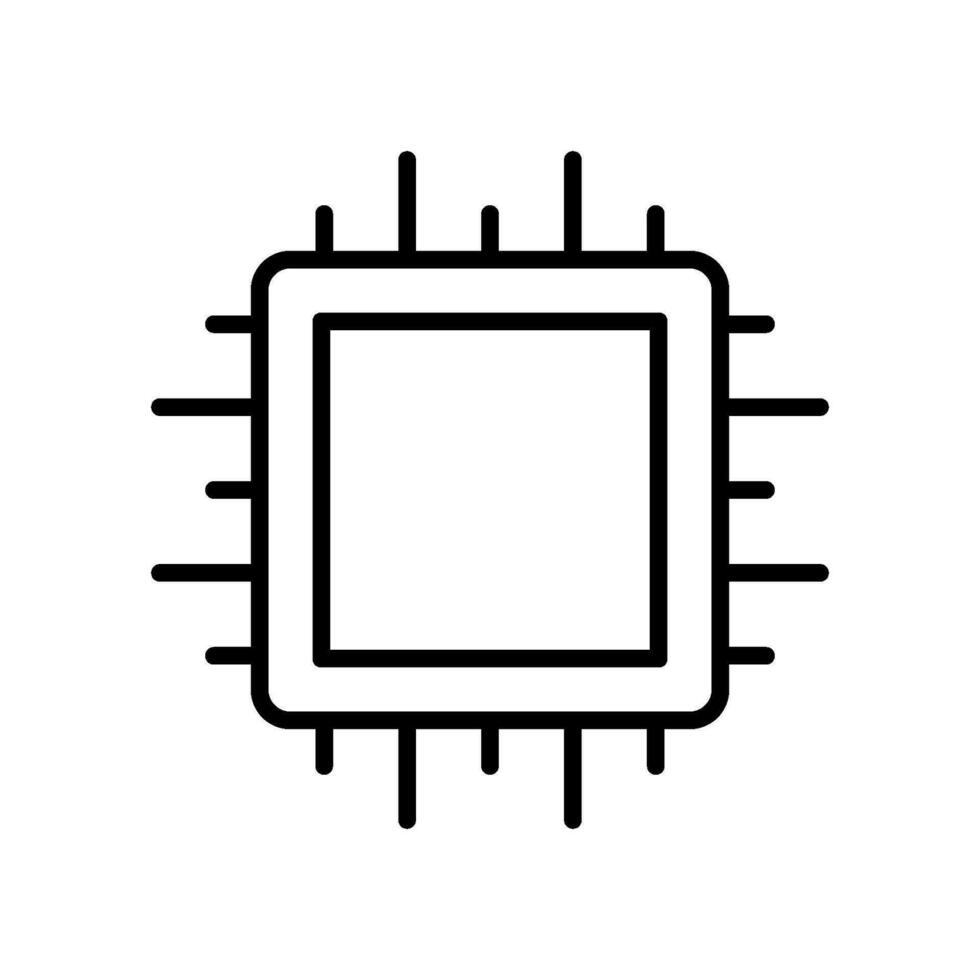 CPU Processor icon vector design templates simple and modern