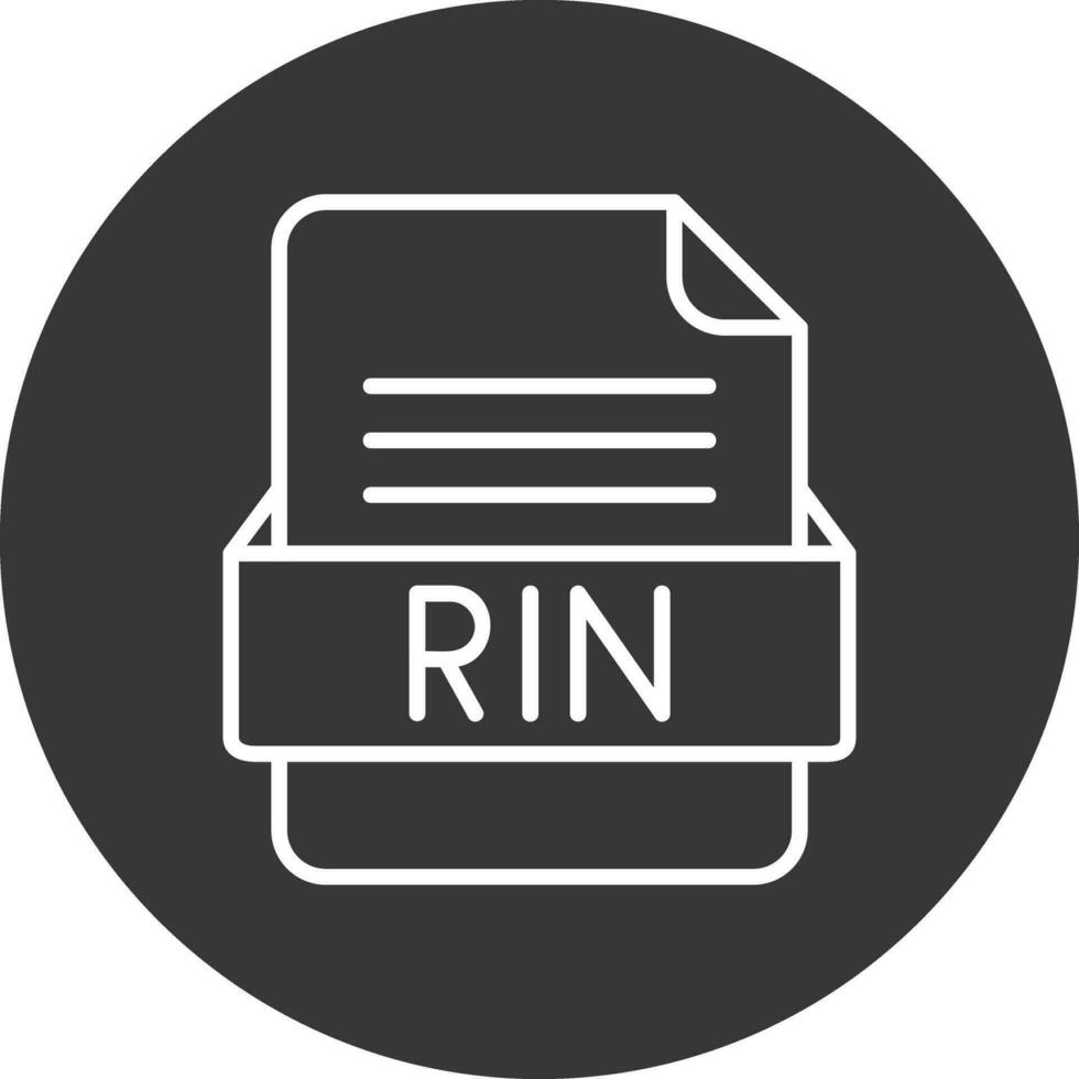 RIN File Format Vector Icon