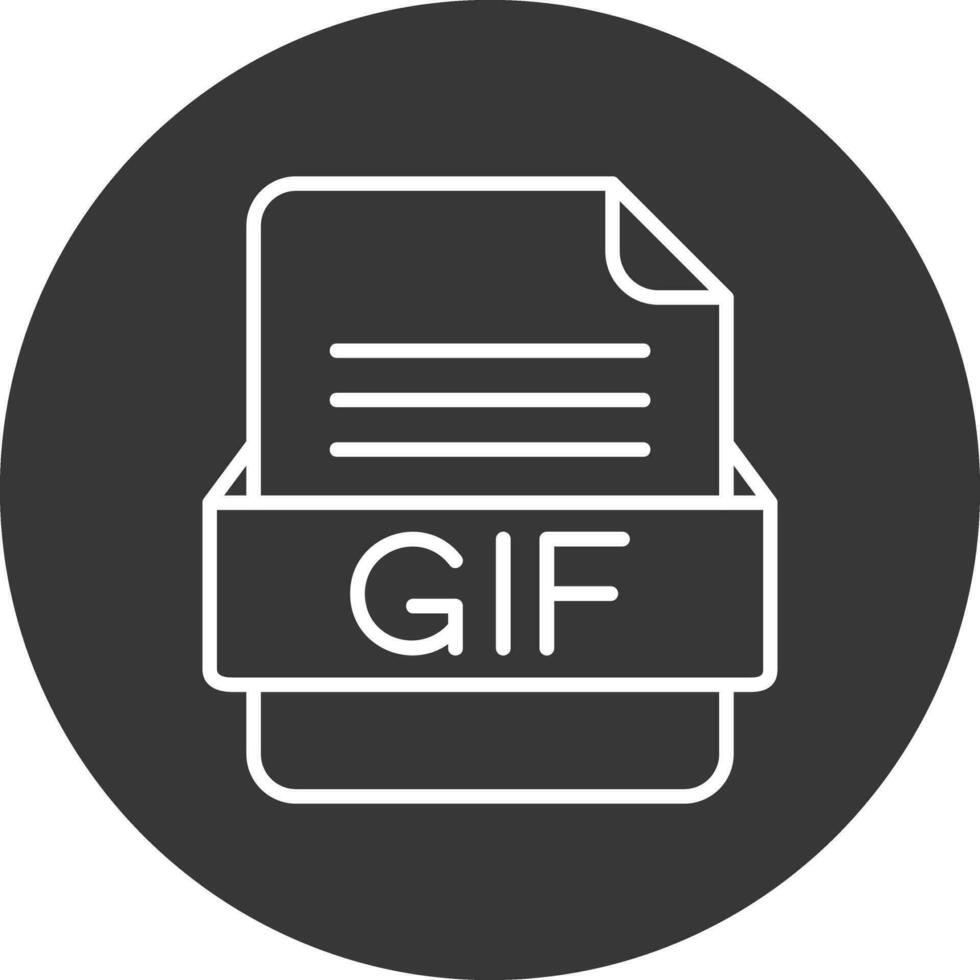 gif archivo formato vector icono