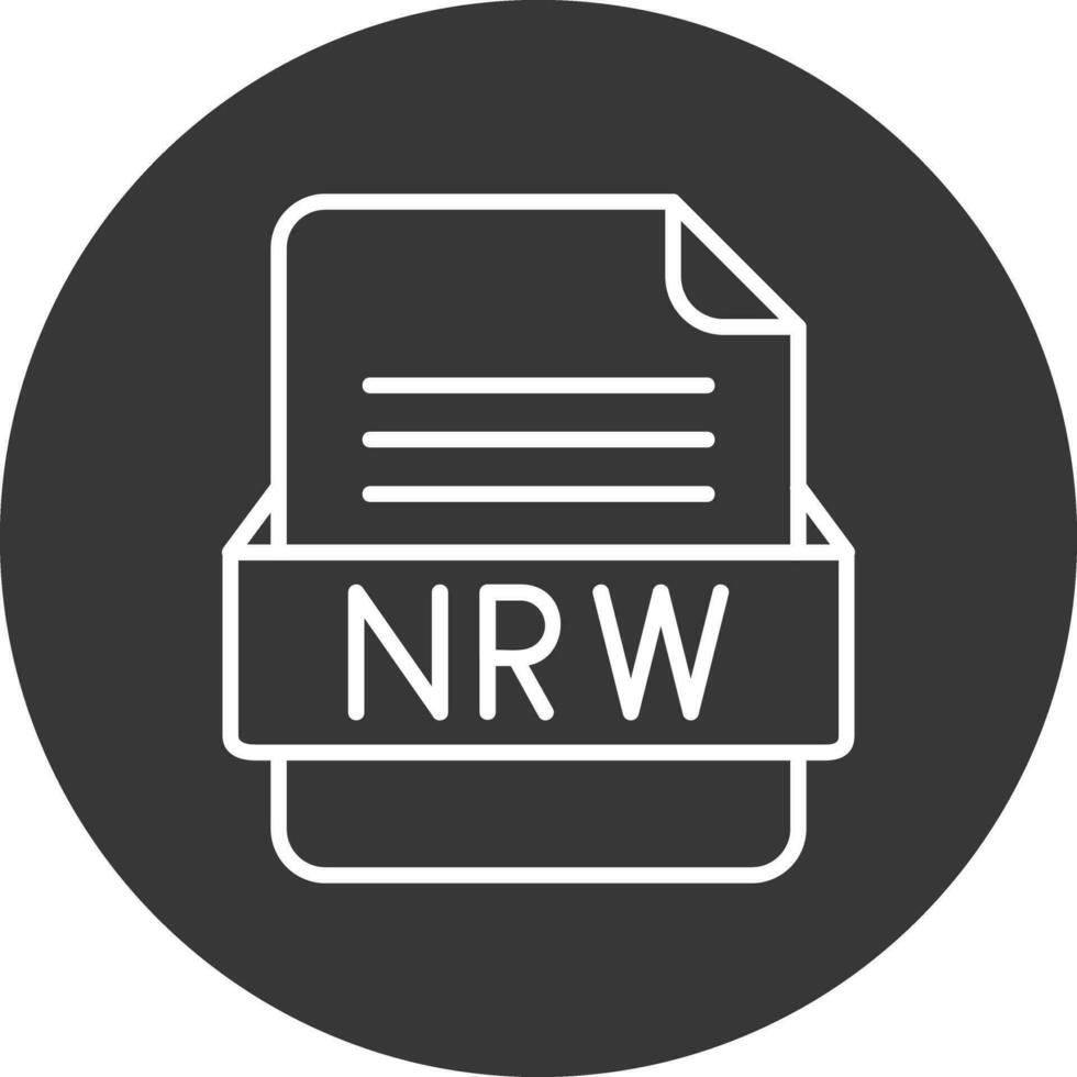 nrw archivo formato vector icono