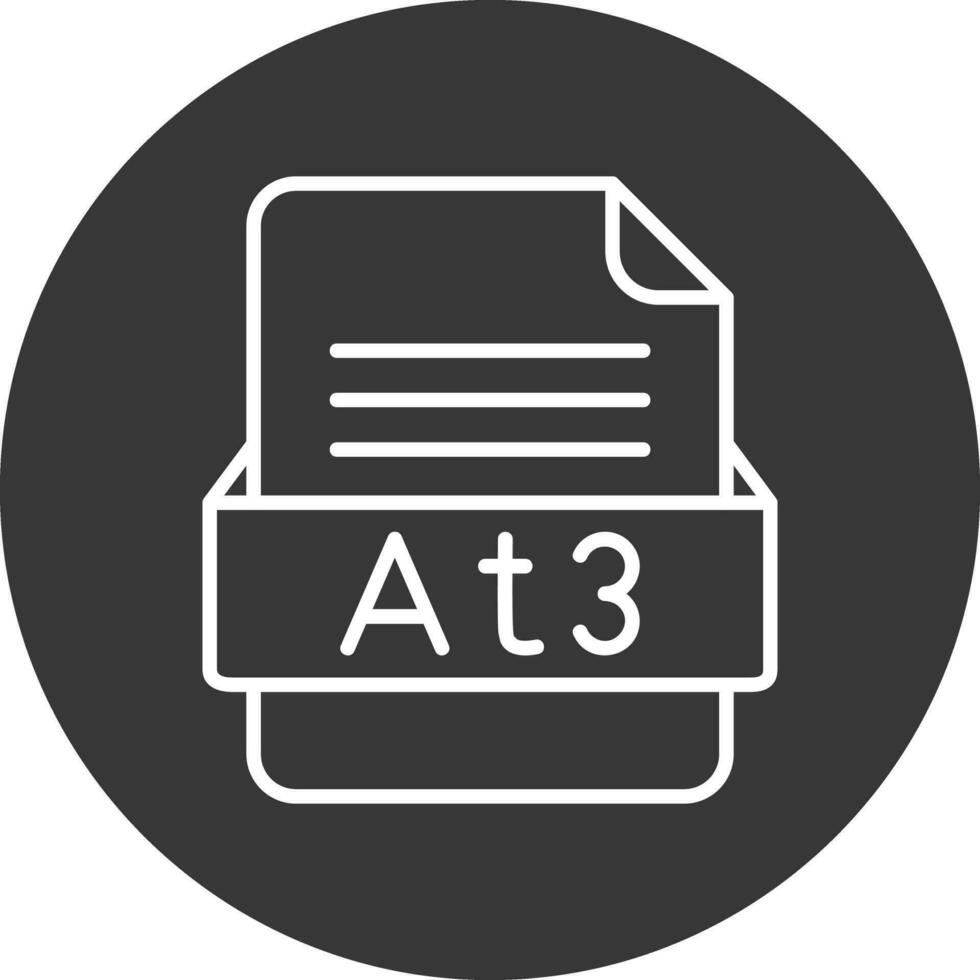 At3 File Format Vector Icon