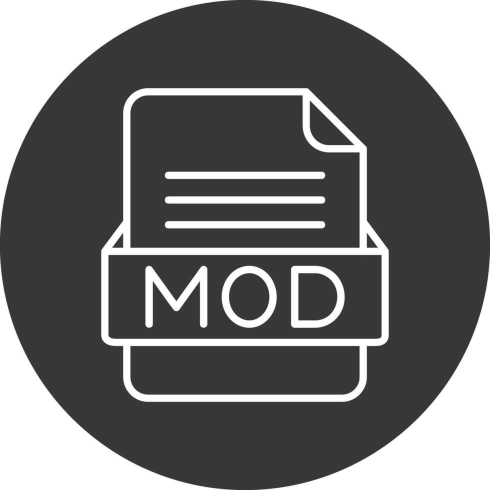 MOD File Format Vector Icon