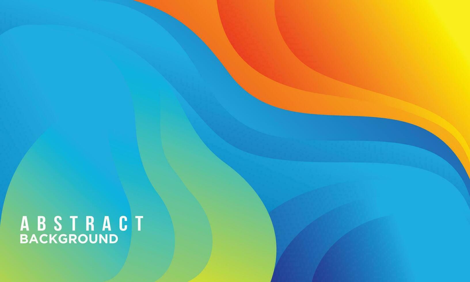 Abstract background design vector with colorfull wavy concept