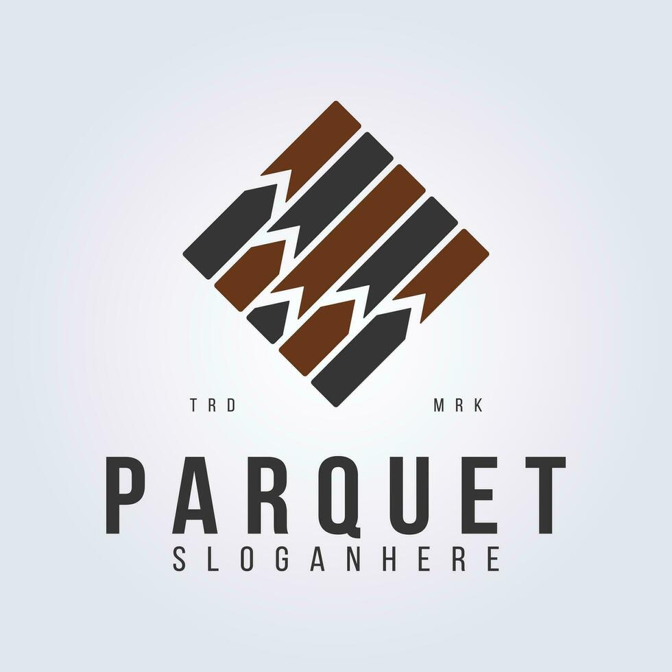 connection parquet logo vector illustration design