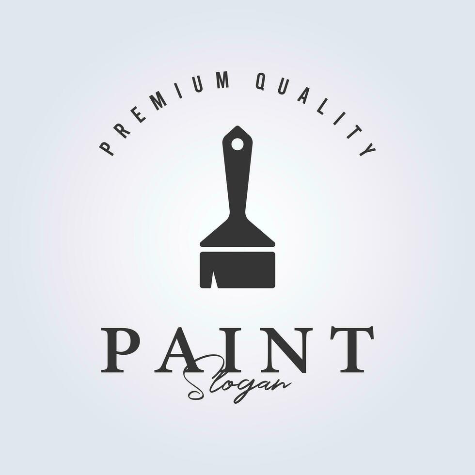 paint brush symbol logo icon vector illustration design