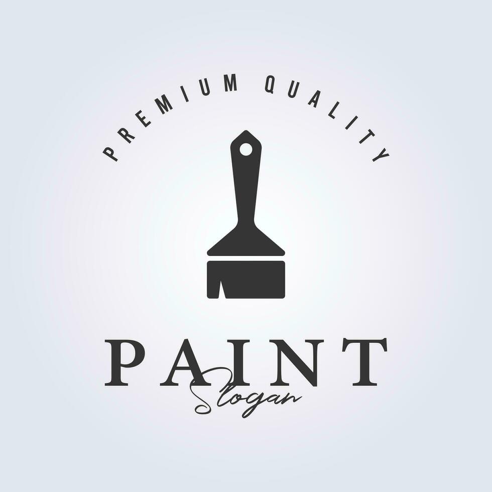 pintar cepillo símbolo logo icono vector ilustración diseño