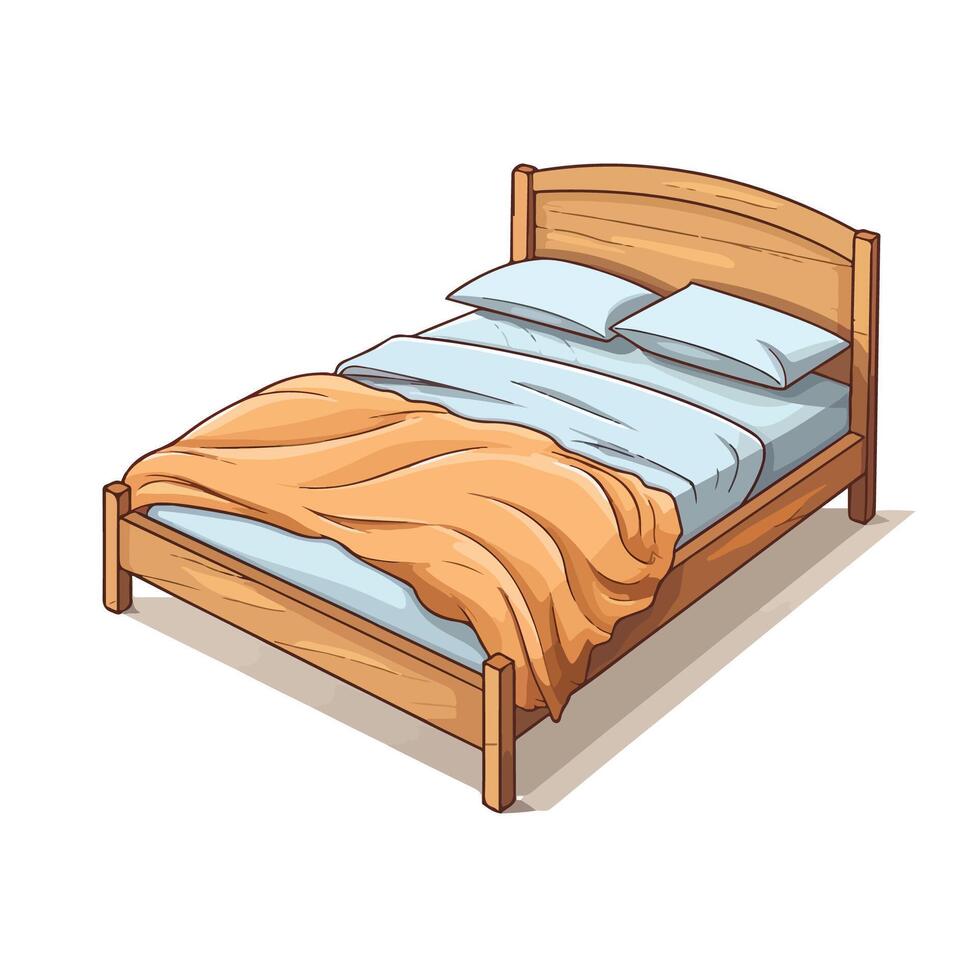 simple bed vector 30749159 Vector Art at Vecteezy