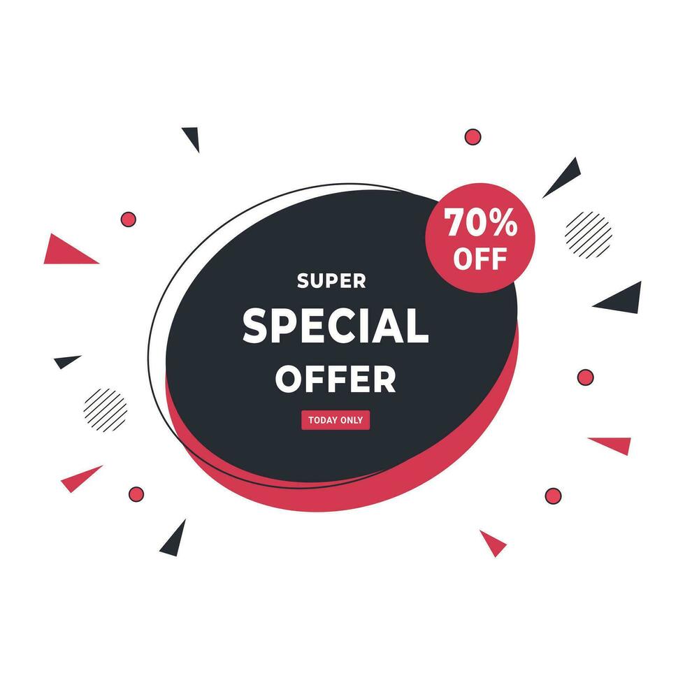 Big sale discount offer banner design vector