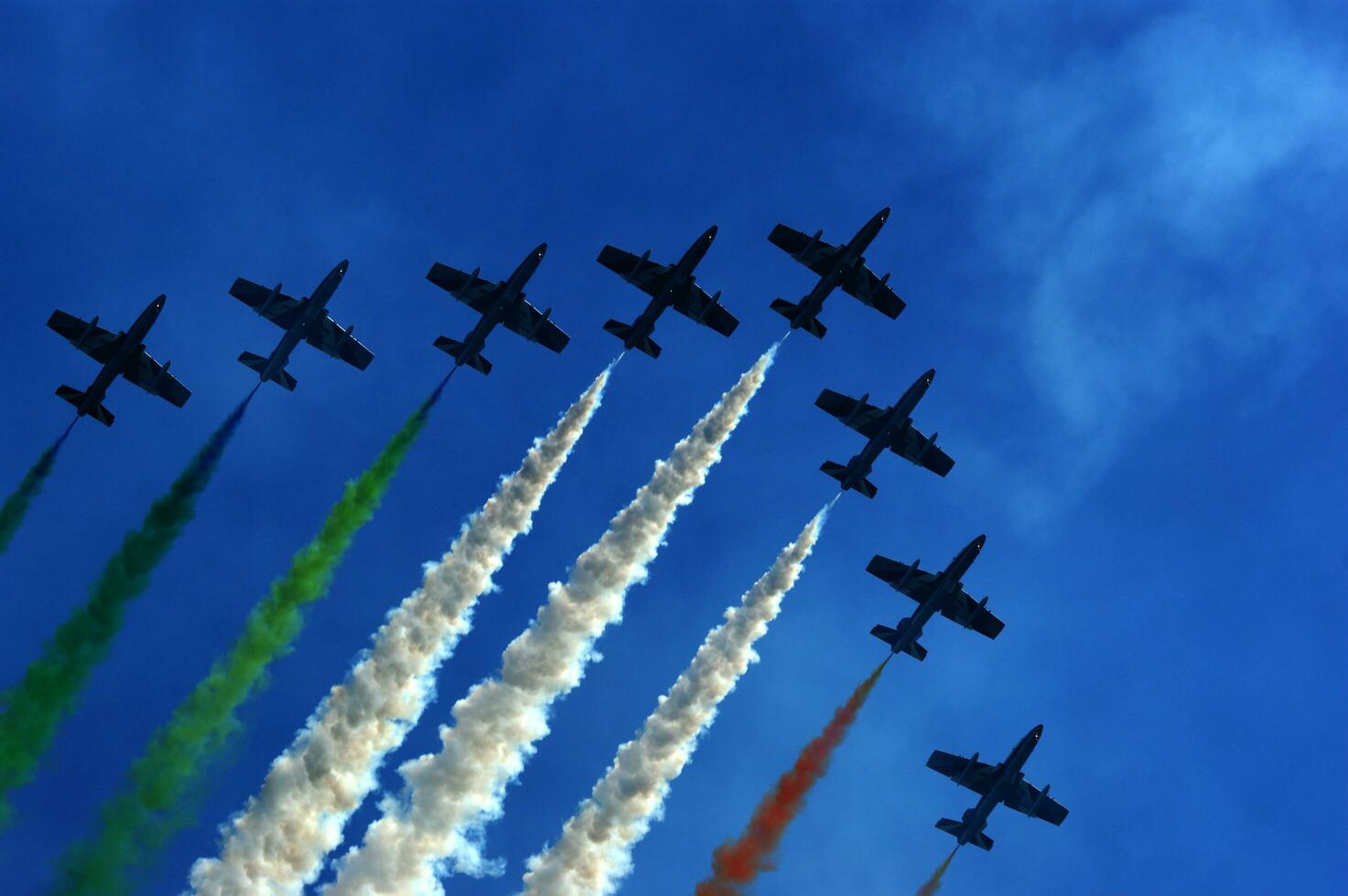 aerial display of the tricolor arrows photo