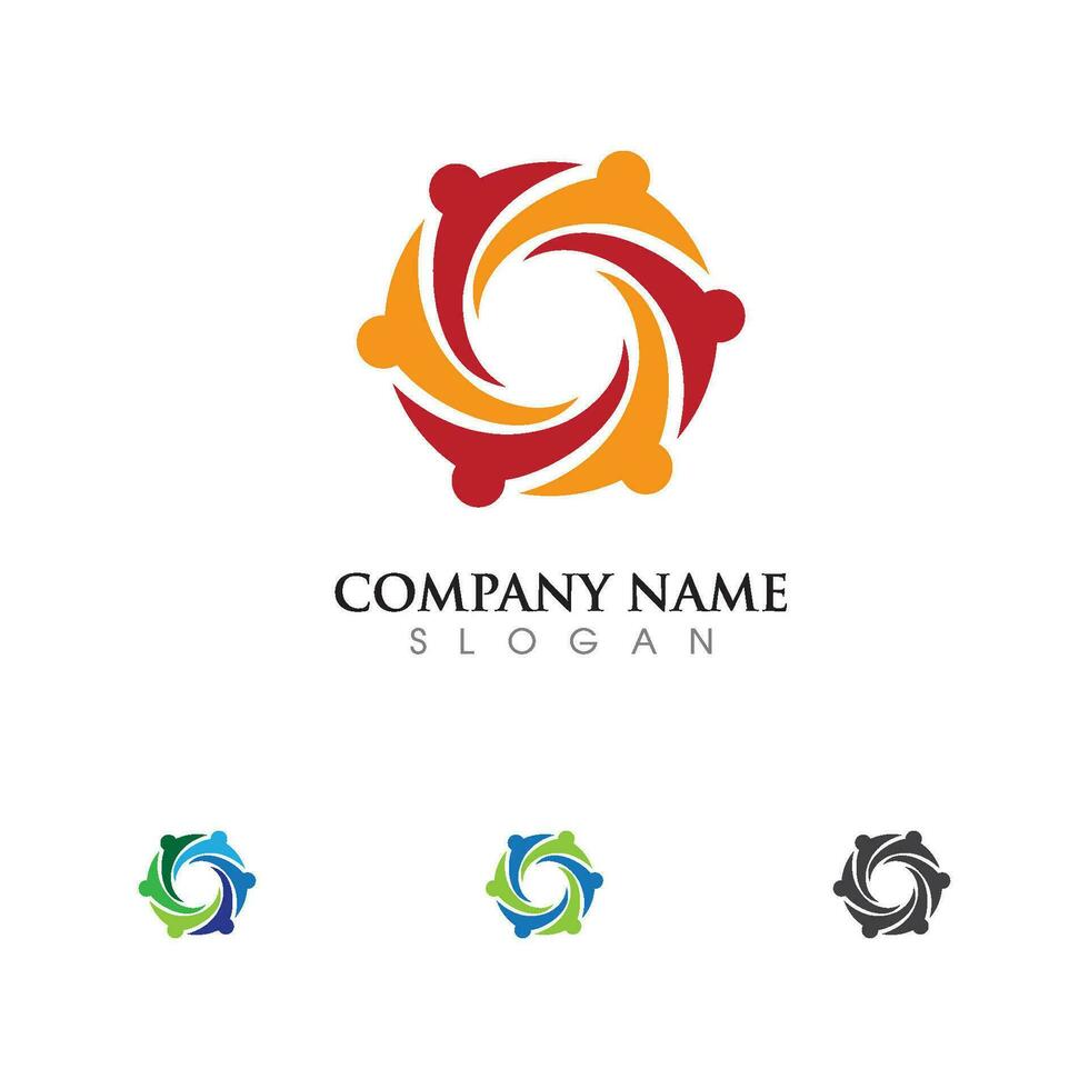 Community, network and social icon vector