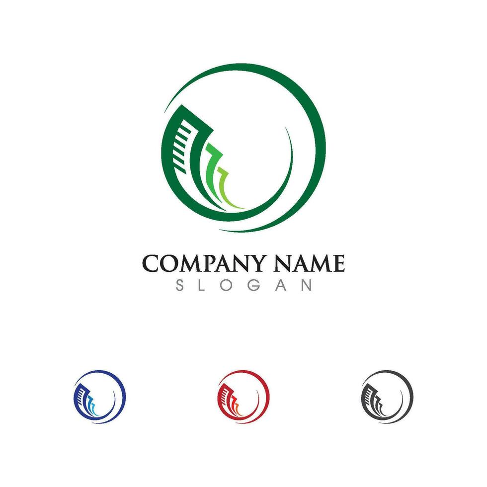 plantilla de logotipo de finanzas empresariales vector