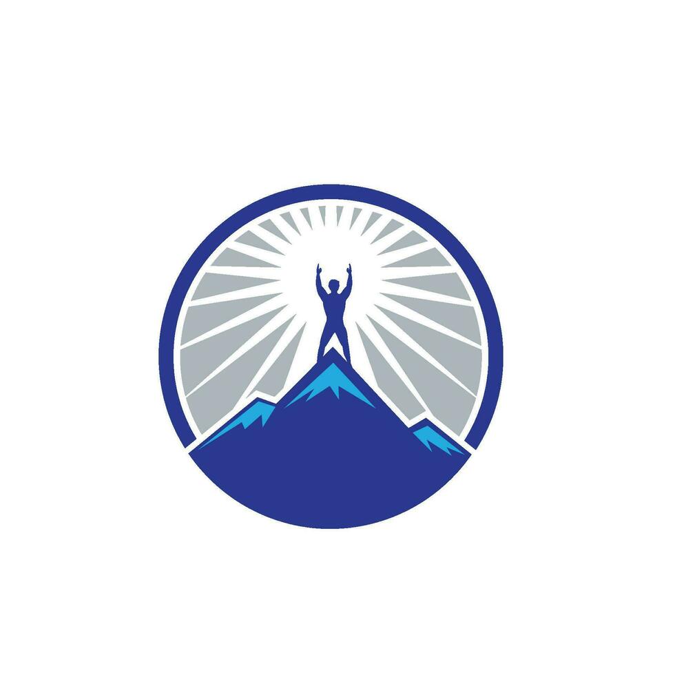 Mountain icon Logo vector