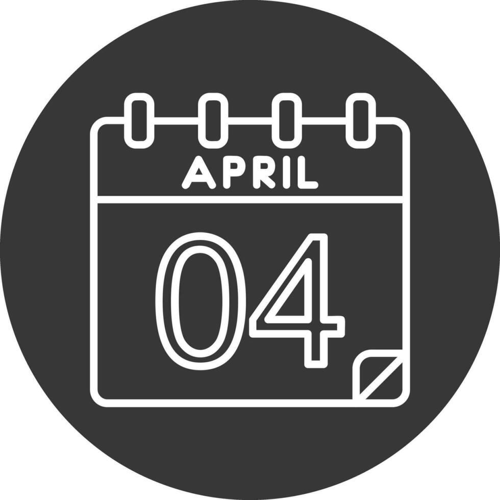 4 April Vector Icon