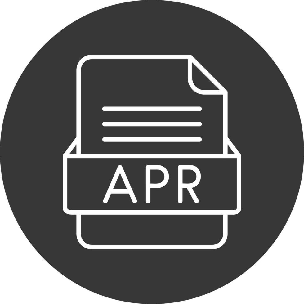 APR File Format Vector Icon