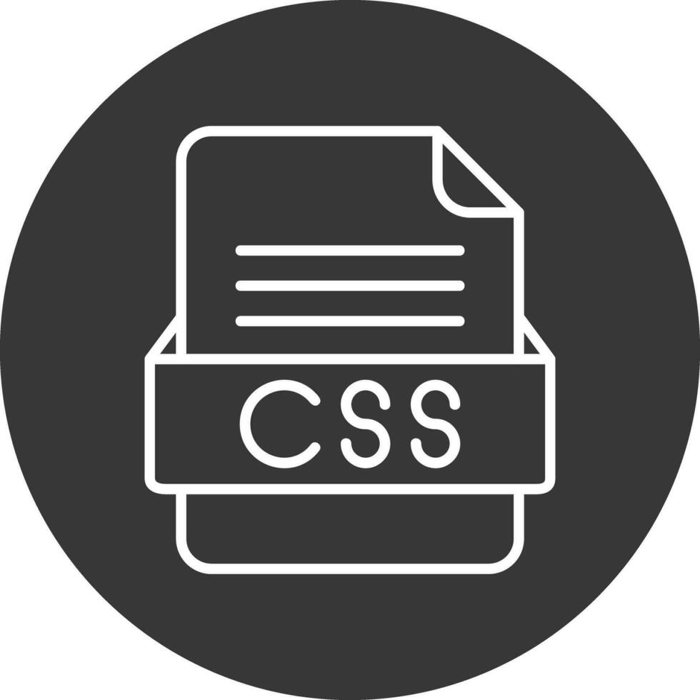 CSS File Format Vector Icon