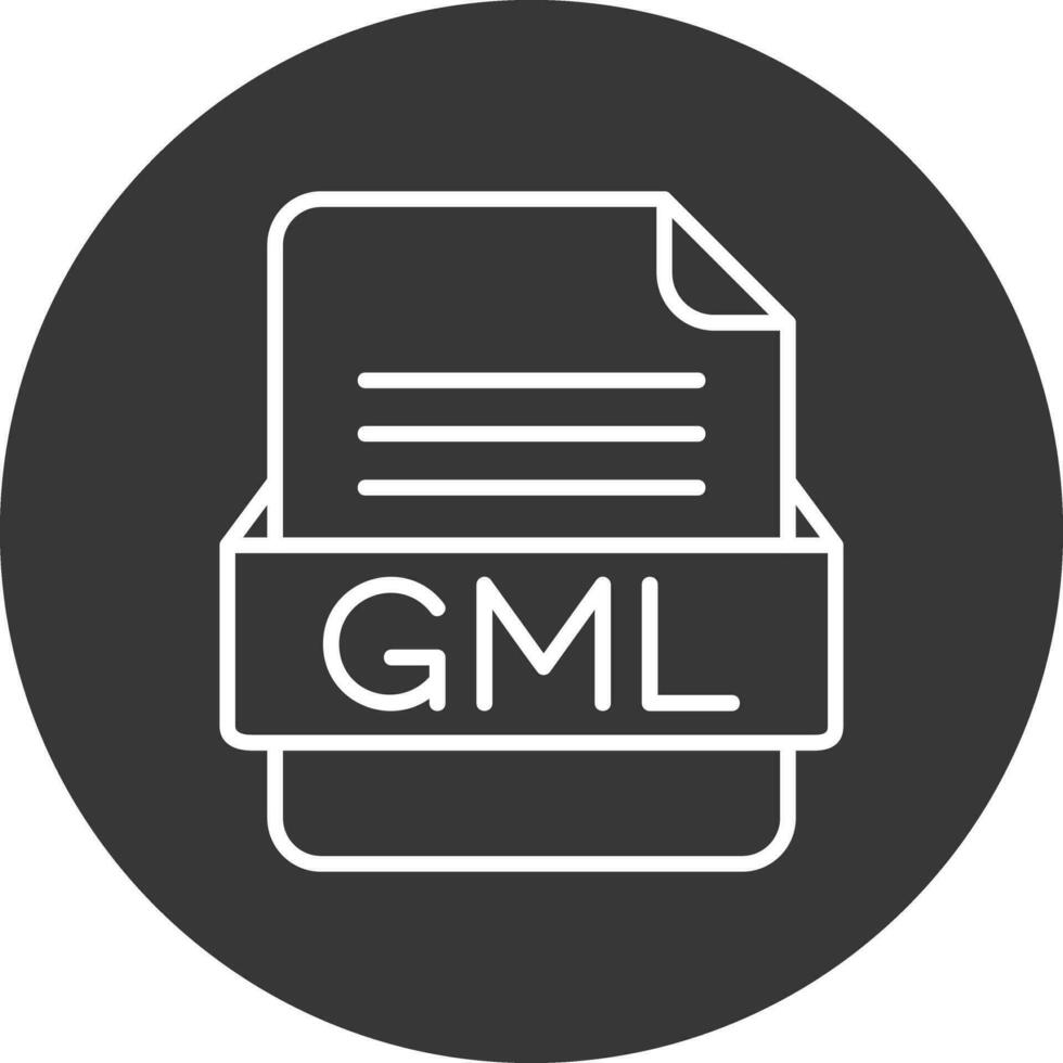 GML File Format Vector Icon