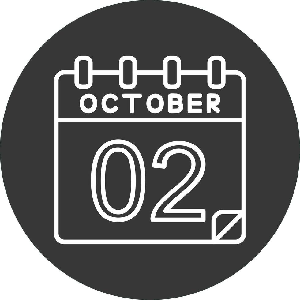 2 October Vector Icon