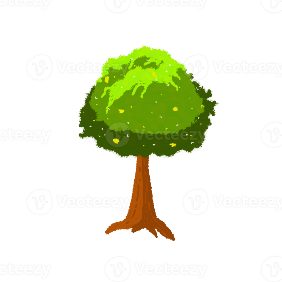 illustration de une arbre avec transparent Contexte png