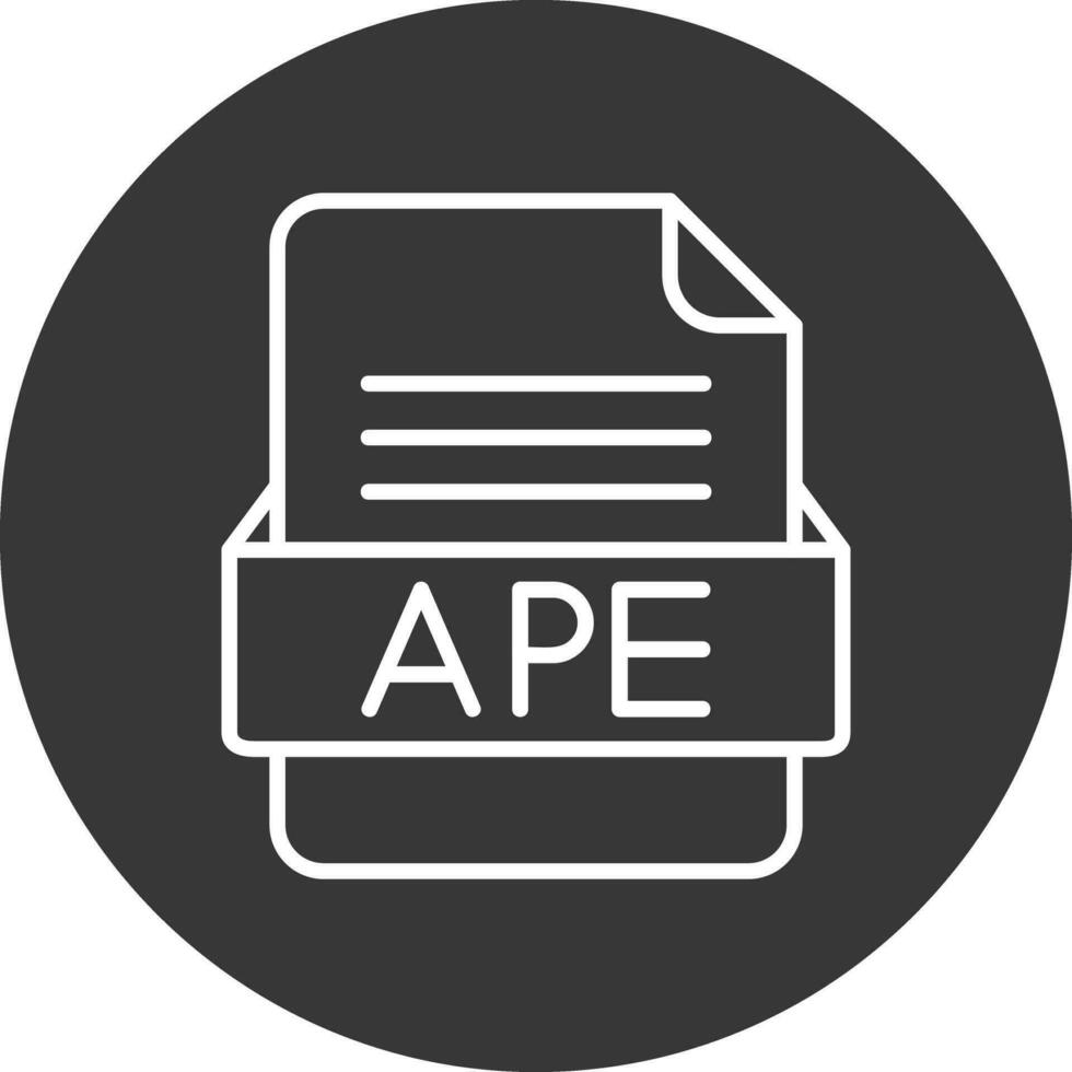 APE File Format Vector Icon