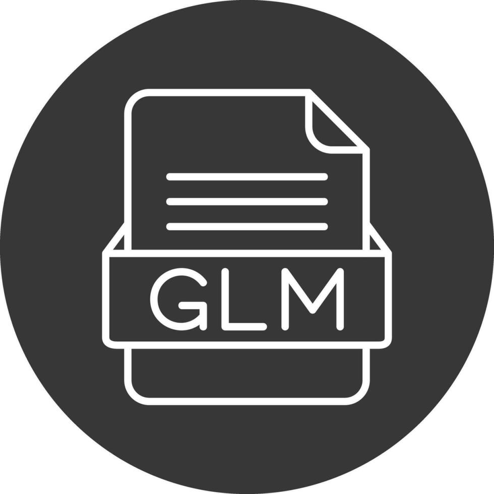 glm archivo formato vector icono