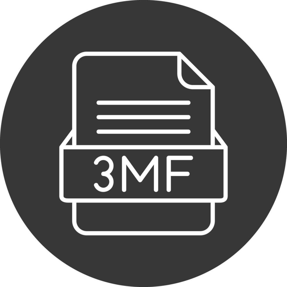 3mf archivo formato vector icono