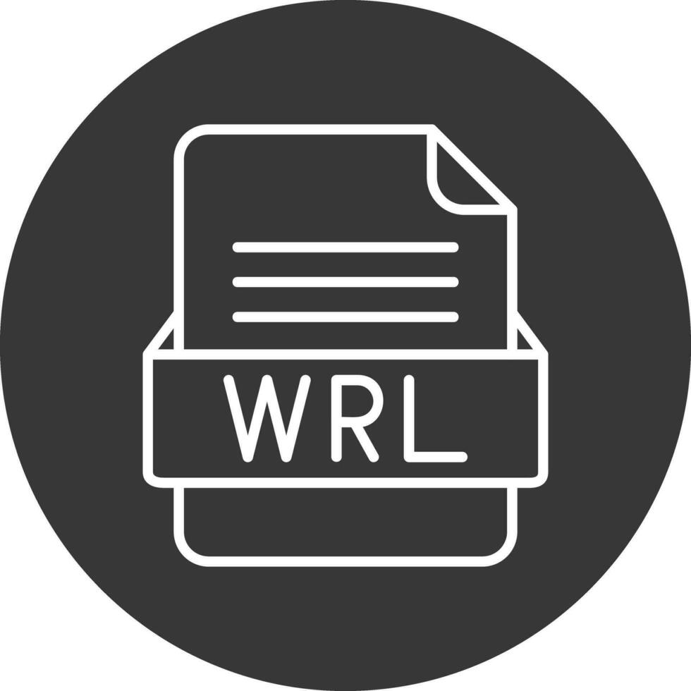 WRL File Format Vector Icon